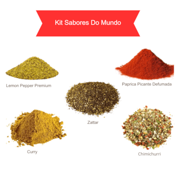 Kit de Temperos Sabores do Mundo - Armazém São Vito