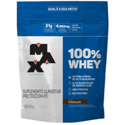 100% Whey Sabores 900g Refil - Max Titanium 100% Whey Sabores 900g Refil - Max Titanium