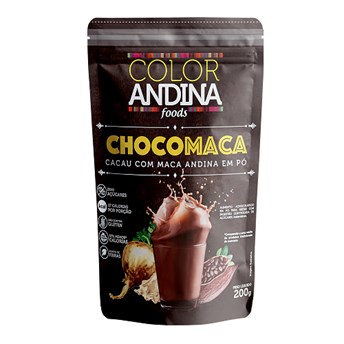 Achocolatado Zero açúcar Com Maca Peruana e Cacau Vegano 200g - Color Andina Foods