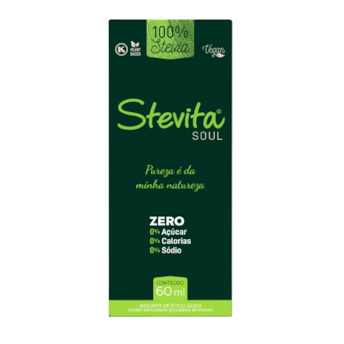 Adoçante Dietétoco Soul 100% Stevia Stevita 60ml