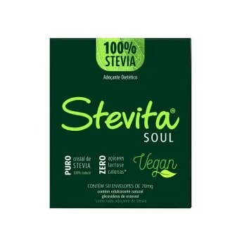 Adoçante Em Pó Stevita Soul Sachê 50x70mg