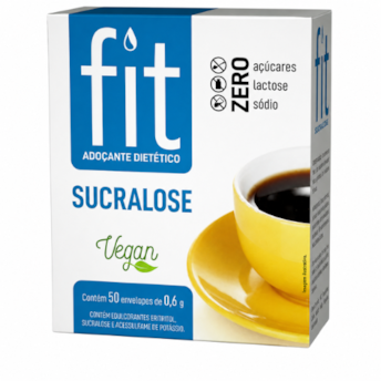 Adoçante Fit Sucralose Stevia Soul 50 Sachês