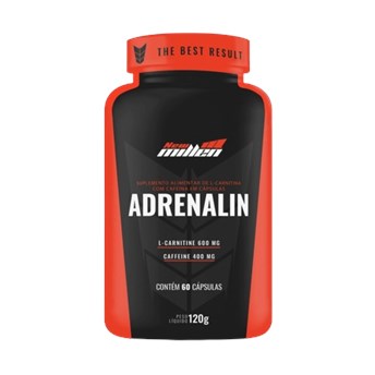 Adrenalin 60 Cápsulas Cafeina - L Carnitina New Milen 120g