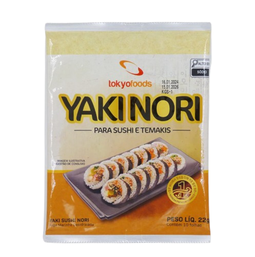 Algas Marinhas Yakinori 10 Folhas 22g