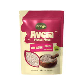 Aveia Flocos Finos Sem Glúten Grings  200g