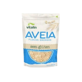 Aveia Flocos Grossos Sem Glúten Vitalin 200g