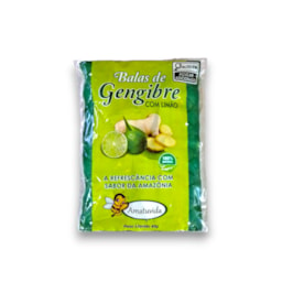 Balas De Gengibre Com Limão Amatuvida 40g