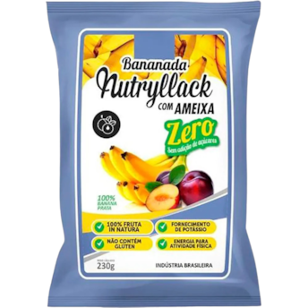 Bananada Com Ameixa Zero Açúcar Banabrazil  230g Bananada Com Ameixa Zero Açúcar Banabrazil  230g