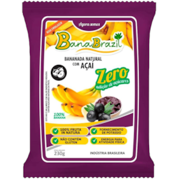 Bananada Natural Com Açai BanaBrazil 230g