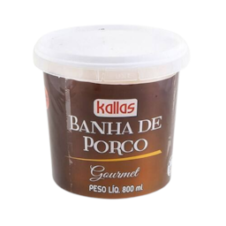 Banha de Porco Gourmet Kallas 800ml Banha de Porco Gourmet Kallas 800ml