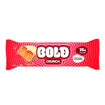 Barra Crunch Morango E Chantily Bold 50g