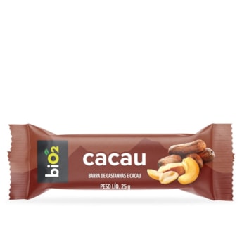 Barra de Castanhas e Cacau Vegana Sem Glúten 25g - biO2 7Nuts Barra de Castanhas e Cacau Vegana Sem Glúten 25g - biO2 7Nuts