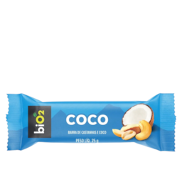 Barra de Castanhas e Frutas Coco Vegana Sem Glúten 25g - biO2 7Nuts Barra de Castanhas e Frutas Coco Vegana Sem Glúten 25g - biO2 7Nuts