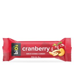 Barra de Castanhas e Frutas Cranberry Vegana Sem Glúten 25g - biO2 7Nuts