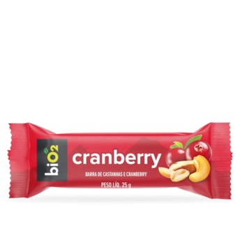 Barra de Castanhas e Frutas Cranberry Vegana Sem Glúten 25g - biO2 7Nuts Barra de Castanhas e Frutas Cranberry Vegana Sem Glúten 25g - biO2 7Nuts
