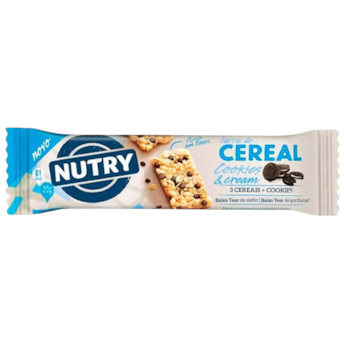 Barra de Cereal Cookies & Cream 20g - Nutry