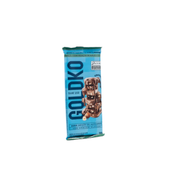 Barra de Chocolate ao leite com pedaços de avelã Zero Açúcar Goldko 80g Barra de Chocolate ao leite com pedaços de avelã Zero Açúcar Goldko 80g