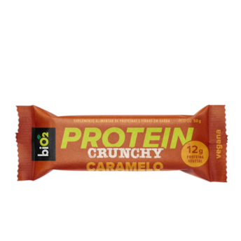 Barra De Proteína biO2 Protein Crunchy Bar Caramelo 50g