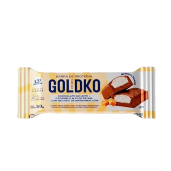 Barra de Proteína Chocolate ao Leite + Caramelo & Flor de Sal com Recheio de Marshmallow 50g Barra de Proteína Chocolate ao Leite + Caramelo & Flor de Sal com Recheio de Marshmallow 50g