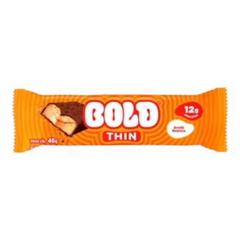 Barra De Proteína Sabor Avela Branco 40g Bold Thin