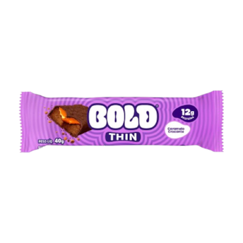 Barra De Proteína Sabor Caramelo Crocante 40g Bold Thin