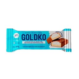 Barra De Proteina Sabor Chocolate ao Leite com Recheio de Marshmallow Goldko 50g