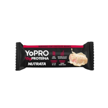 Barra de Proteína YoPRO Sabor Morango com Chocolate Nutrata 55g Barra de Proteína YoPRO Sabor Morango com Chocolate Nutrata 55g
