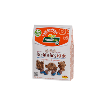 Bichinhos Kids Sabor Brigadeiro Vegano Sem Glúten  80g - Naturallife