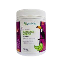 Biomassa De Banana Verde Integral Grativita 300g Biomassa De Banana Verde Integral Grativita 300g