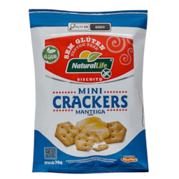 Bisc Mini Crackers Manteiga Vegano Naturallife 70g