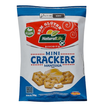 Bisc Mini Crackers Manteiga Vegano Naturallife 70g Bisc Mini Crackers Manteiga Vegano Naturallife 70g