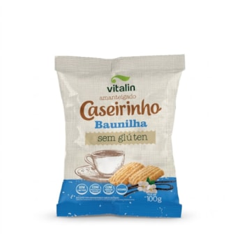 Biscoito Caseirinhos Amanteigado Baunilha  Sem Glúten Vitalin 100g