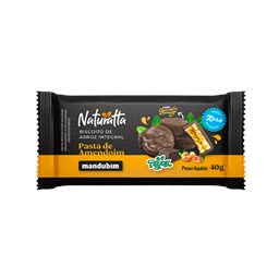 Biscoito de Arroz Integral com Chocolate Amargo 40g  - Mandubim