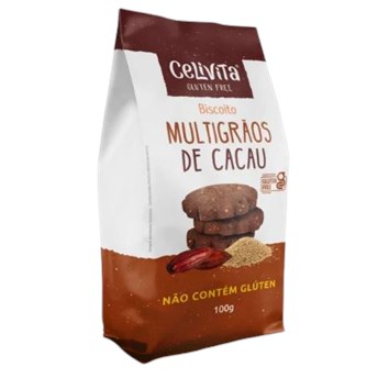 Biscoito Multigrãos De Cacau 100g - Celivita