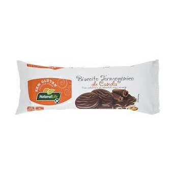 Biscoito Termogênico de Canela com Chocolate Sem Glúten Natural Life 140g Biscoito Termogênico de Canela com Chocolate Sem Glúten Natural Life 140g