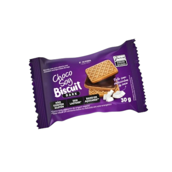 Biscuit Dark Sem Glúten Choco Soy 30g Biscuit Dark Sem Glúten Choco Soy 30g