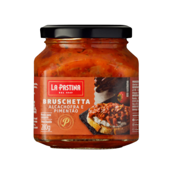 Bruschetta de Alcachofra com Pimentão La Pastina 280g