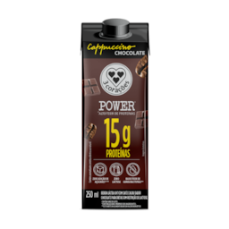Cappuccino Pronto Chocolate Power Whey 3 Corações 250ml