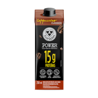 Cappuccino Pronto Classic Power Whey 3 Corações 250ml