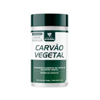 Carvão Vegetal Ativado 60 Cápsulas Perfeita Alquimia 57g