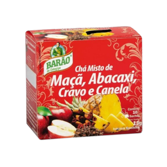 Cha Barao Maca Abacaxi Cravo E Canela 13g