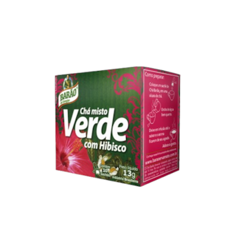 Chá Barão Verde Com Hibisco 13g