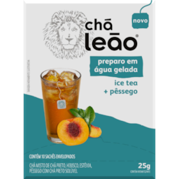 Chá Leão Premium Gelado Ice Tea + Pêssego 25g