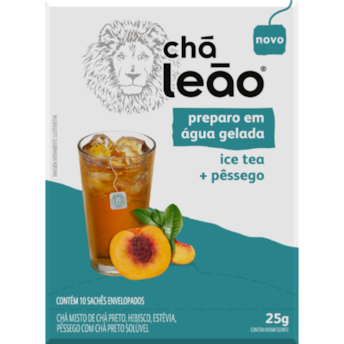 Chá Leão Premium Gelado Ice Tea + Pêssego 25g