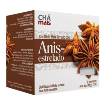 Chá Mais Mate Tostado C/ Anis Estrelado 10g Chá Mais Mate Tostado C/ Anis Estrelado 10g