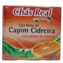 Chá Real Capim Cidreira Com Laranja 10g Chá Real Capim Cidreira Com Laranja 10g