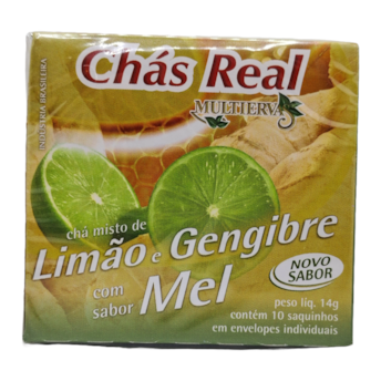 Chá Real Limão, Gengibre e Mel 14g Chá Real Limão, Gengibre e Mel 14g