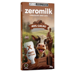 Chocolate 40% Cacau Zeromilk 70g