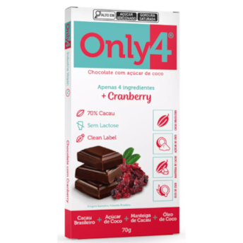 Chocolate Only4 70% Cranberry 70g Chocolate Only4 70% Cranberry 70g