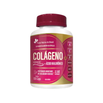Colágeno Verisol + Ácido Hialurônico Flora Nativa 120 Cápsulas